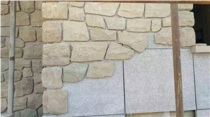 Yellow Sandstone Irregular Shpae Wall Cladding
