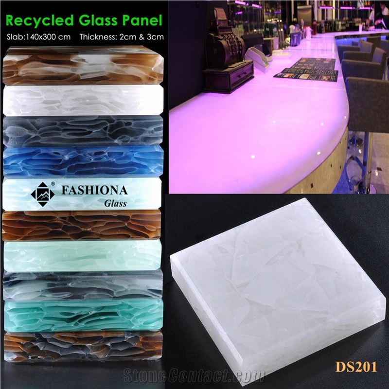 Translucent Special Recycled Glass Panel