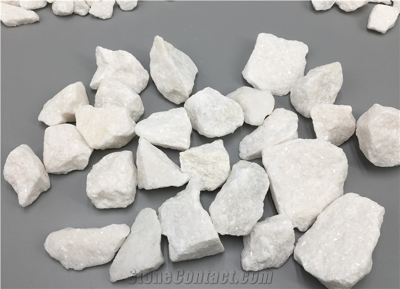 White Stone Chips , Crushed Stone ,White Gravel