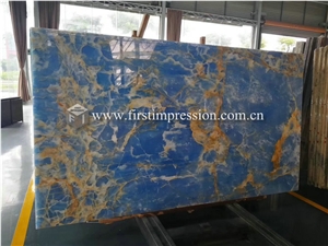 Cheap Pakistan Blue Onyx Stone Slabs,Tiles