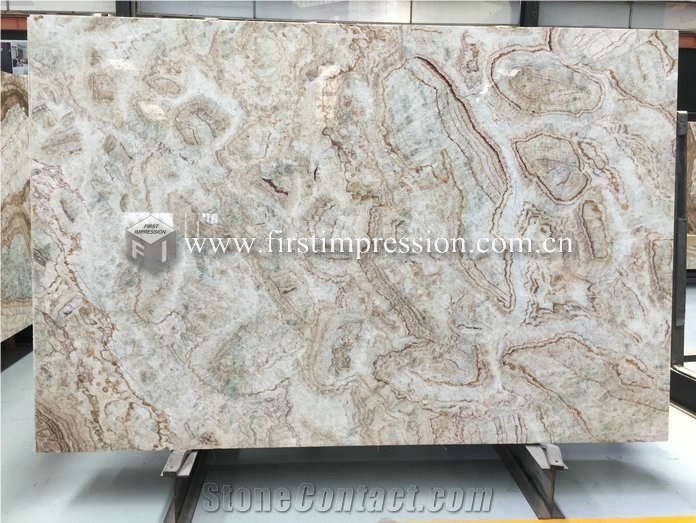 Coral Onyx Stone/Bookmatch for Walling