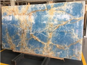 Hot Sale Pakistan Blue Onyx Stone Slabs,Tiles
