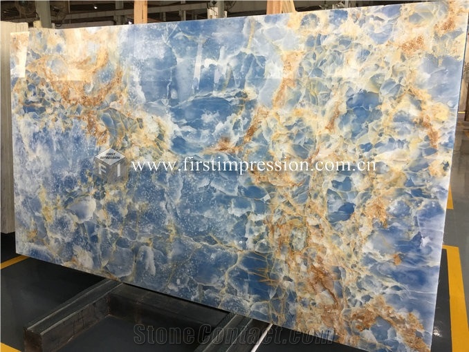 Hot Sale Pakistan Blue Onyx Stone Slabs,Tiles