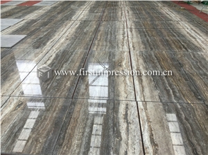 Silver Grey Travertine Tiles&Slabs for Decoration