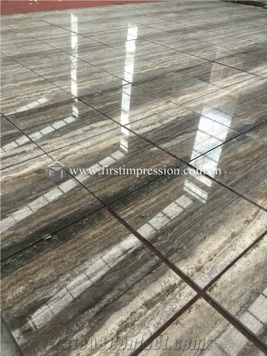 Silver Grey Travertine Tiles&Slabs for Floor