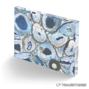 Natural Semiprecious Stone Translucent Agate Slab for Wall