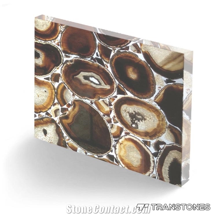 Natural Stone Polished Agate Sheet for Wall