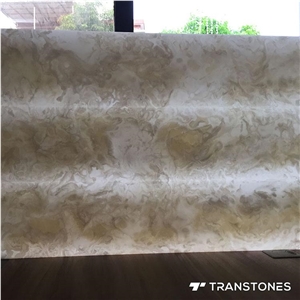 Translucent Faux Alabaster Stone Slab for Decors