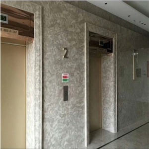 China Grey Marble Tile For Lift Wall Decoration