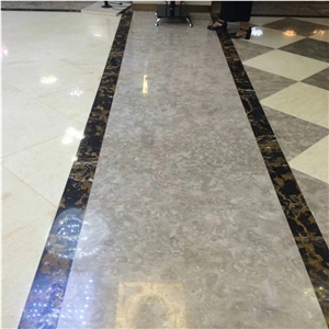 China Grey Marble Tile For Lift Wall Decoration