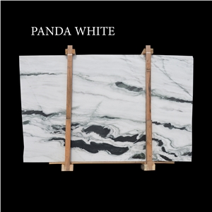Panda White Marble Slabs, Black and White Marble Slabs