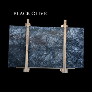 Turkish Black, Black Olive Marble Slabs