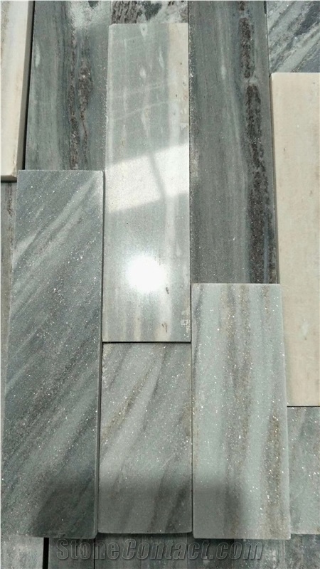 Blue Sands Wave Cultured Stone for Wall Corner