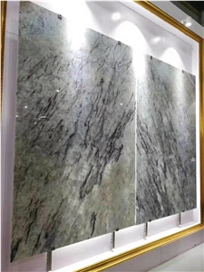 China Blue Ice Jade Crystal Onyx Slab Wall Floor