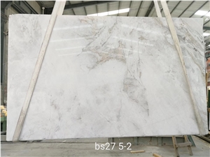 China Castro White Marble Big Sbab For Flooring Tile Project