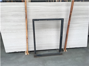 Chinese White Wooden Marble Big Slabs Tiles