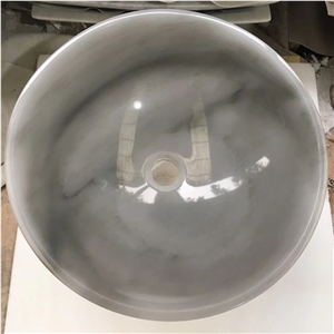 Clouds White Jade Onyx Oval Sink Round Basin Bowls