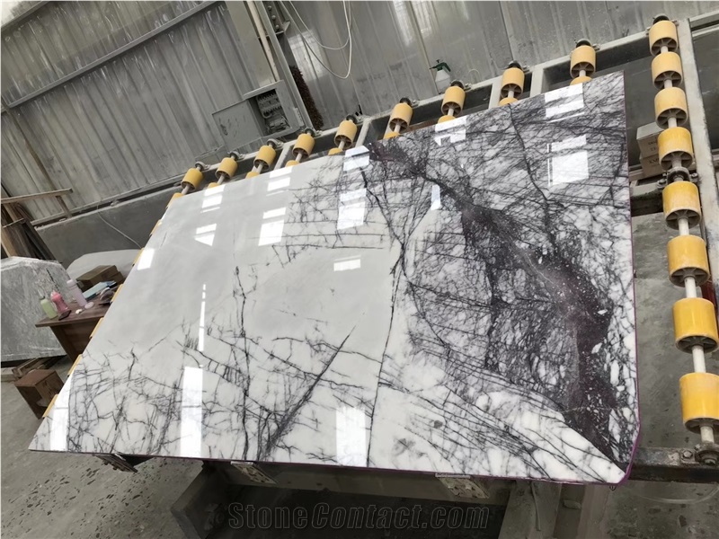 Incense Lilac Marble Chanel Plum Marble Slab Tile from China 