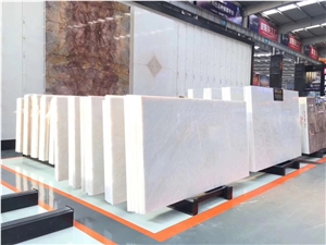 Kali Ice Pure White Onyx Slab Tile in China Market