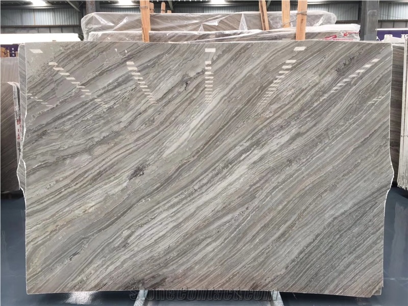 New Brown Color Kirin Wood Grain Marble in China