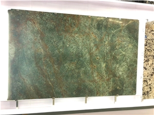 Peacock Green Marble in China Marble Slab Tile
