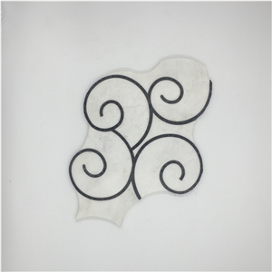 White Marble Natural Stone Floor Wall Mosaic Tile