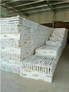 White Yellow Split Face Culture Stone Wall Stone
