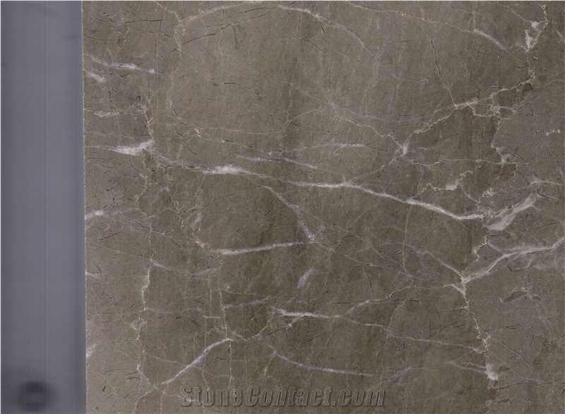 Sania Dark Grey Marble Slabs, Tiles