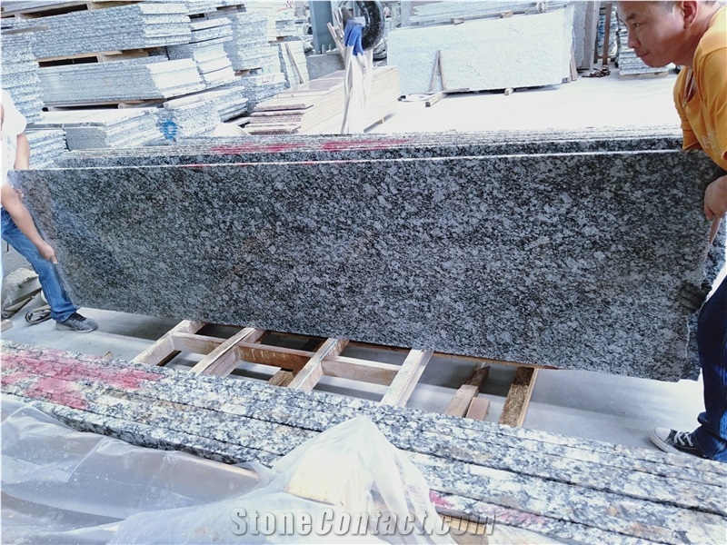 Spary White Granite Polished Slabs Natural Stone