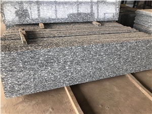 Spary White Grey Granite Slabs Natural Stone