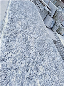 Spray White Granite Polished Slabs Natural Stone