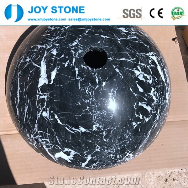 Cheap Price Chinese Black Marquina Marble Sinks