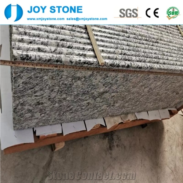 Polished China Sea Wave White Granite Stair