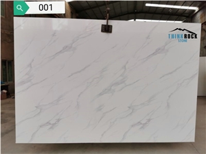Artificial Calacatta Marble Slabs Stone Wall Panel