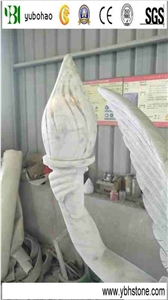 Carrara White Marble Angle Sculpture for Outdoor