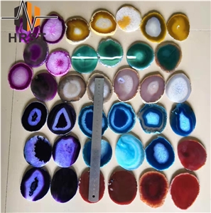 Natural Agate Piece Colorful Gemstone For Decor