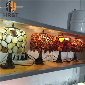 Semi-Precious Stone Lamp Agate Table Craft Sale