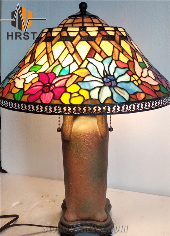 Semi-Precious Stone Table Lamp Home Decor Craft