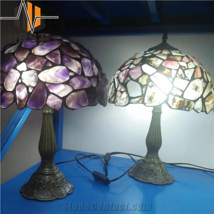 Table Lamp Agate Indoor, Agate Crystal Table Lamp