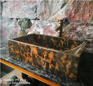 Tiger Skin Stone Wahing Basin for Bathroom Design