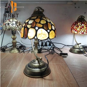 Yellow Gemstone Table Lamp Backlit Stone Lamp