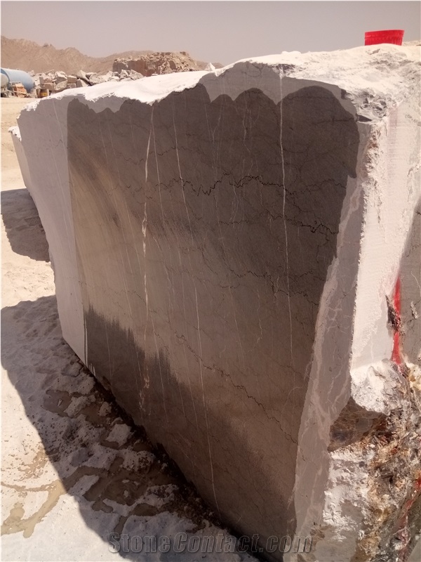 A Grade Pietra Gray Marble Quarry Blocks from Iran