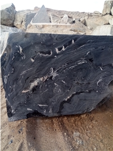 Forest Black Marble Blocks,Fantasy Nero Galaxy Quarry Rocks
