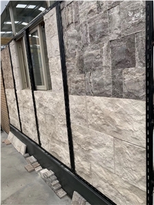 Ivory Beige Limestone Tiles Split Face Wall Cladding Exterior Stone,Cream Gohara Limestone