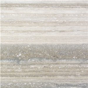 Light Silver Travertine Wall Tile French Pattern