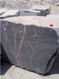 Pietra Grey Marble Blocks Grigio Marquina Iran Quarry