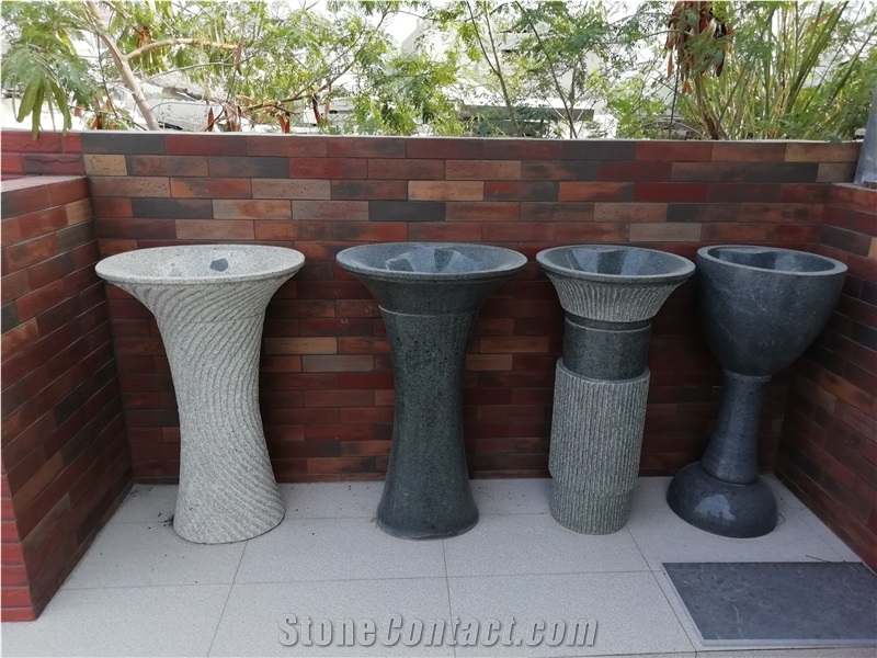 Granite Pedestal Washing Basins in Park