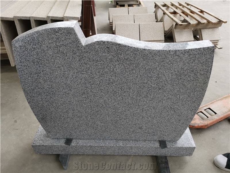 Light Grey Granite Tombstone,Headstone,Gravestone