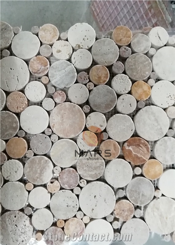 Round Shape Pebble Mosaic