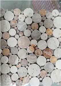 Round Shape Pebble Mosaic
